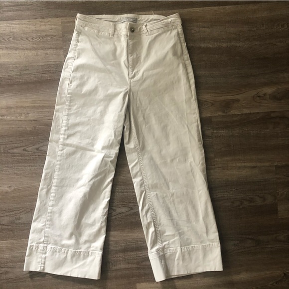 Everlane Pants - Everlane Wide Leg Cropped Chino Pants Size 6